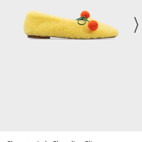 Sleeper - Lulu Shearling Slippers - Lemon - Picture 6 of 6